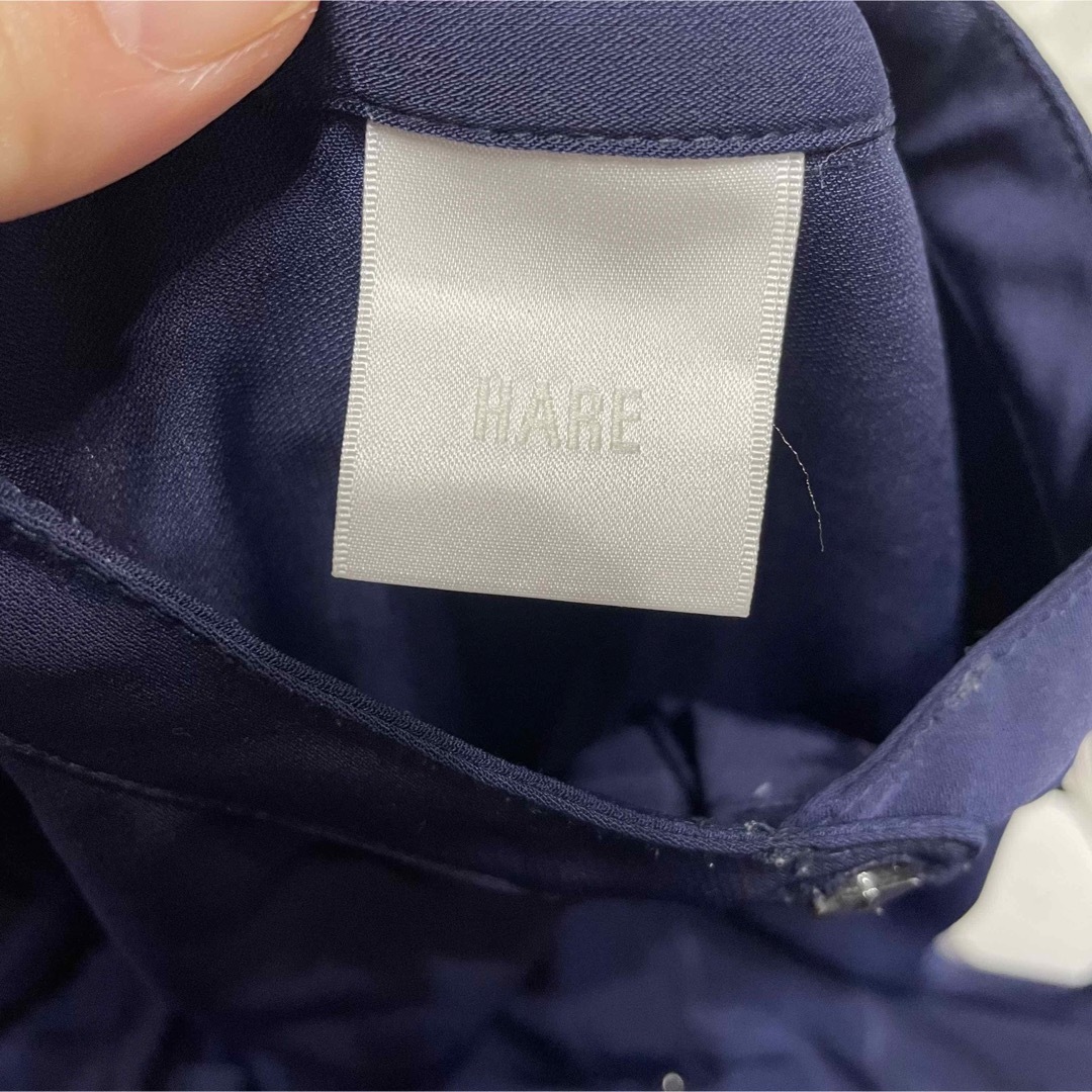 HARE(ハレ)のHARE  ウエストギャザーワンピース7分袖 ロングワンピース レディース レディースのワンピース(ロングワンピース/マキシワンピース)の商品写真