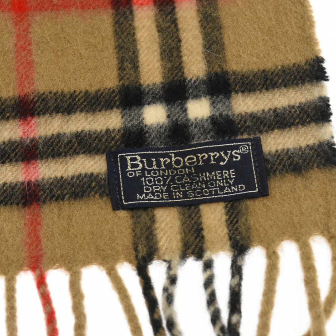 BURBERRY(バーバリー)のBURBERRY バーバリー カシミヤ バーバリー チェック マフラー ベージュ メンズのファッション小物(マフラー)の商品写真