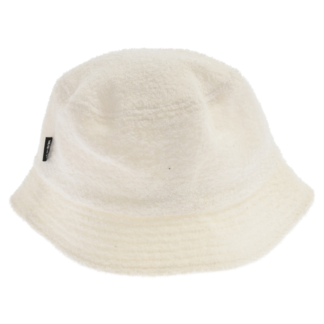 THE BLACK EYE PATCH ブラックアイパッチ ロゴワッペン コットン パイル生地 バケットハット 帽子 ホワイト メンズの帽子(ハット)の商品写真