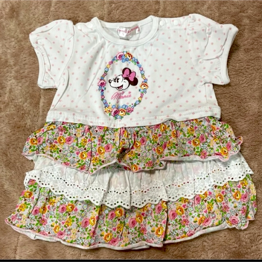 Disney(ディズニー)のワンピース　ミニー　ディズニー　 キッズ/ベビー/マタニティのキッズ服女の子用(90cm~)(ワンピース)の商品写真