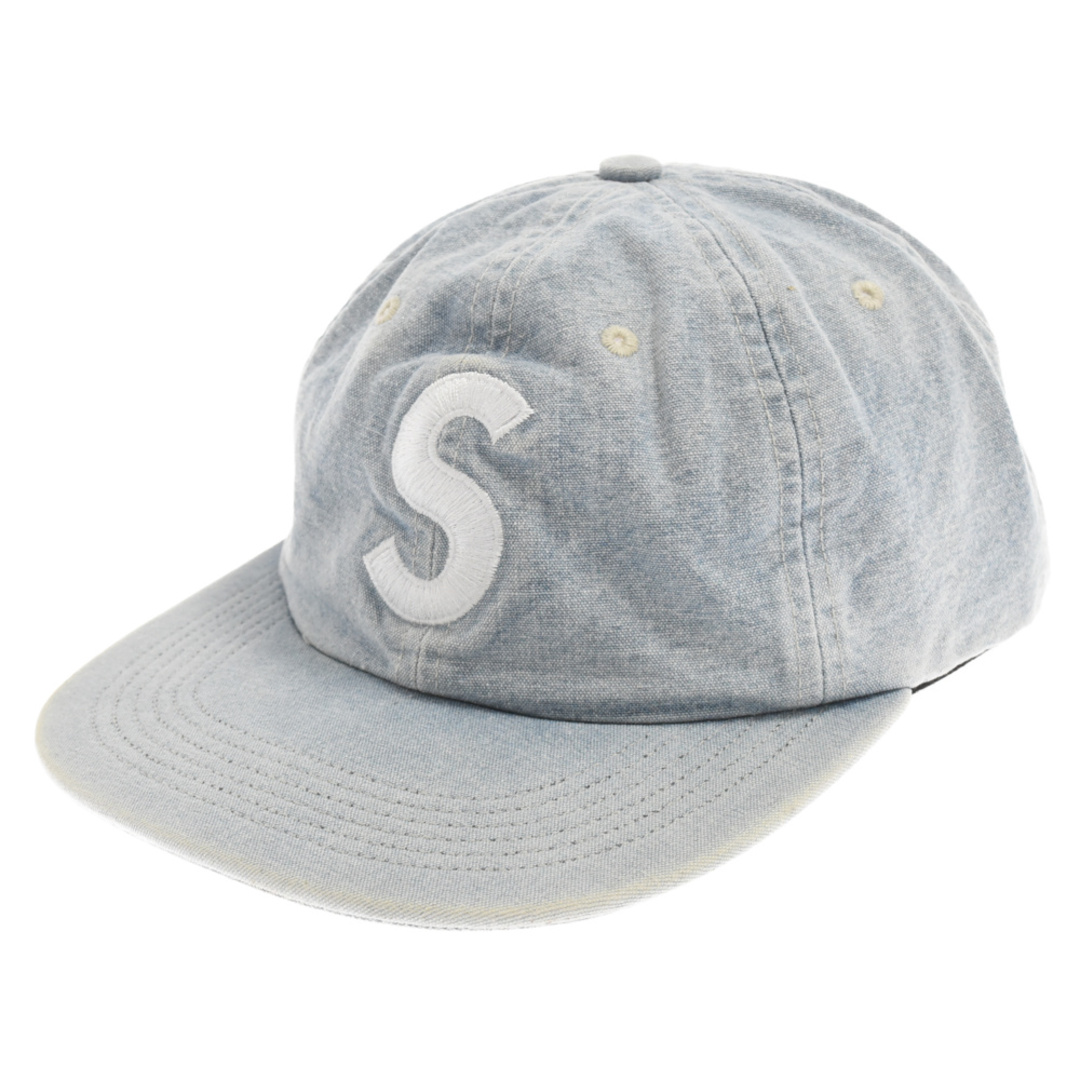 Supreme(シュプリーム)のSUPREME シュプリーム 17SS Washed Denim S Logo 6-Panel Cap ウォッシュドデニムSロゴ6パネルキャップ 帽子 インディゴ メンズの帽子(キャップ)の商品写真