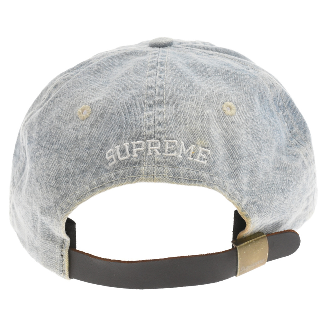 Supreme(シュプリーム)のSUPREME シュプリーム 17SS Washed Denim S Logo 6-Panel Cap ウォッシュドデニムSロゴ6パネルキャップ 帽子 インディゴ メンズの帽子(キャップ)の商品写真