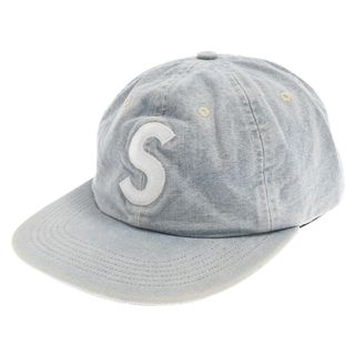 Supreme - SUPREME シュプリーム 17SS Washed Denim S Logo 6-Panel Cap ウォッシュドデニムSロゴ6パネルキャップ 帽子 インディゴ