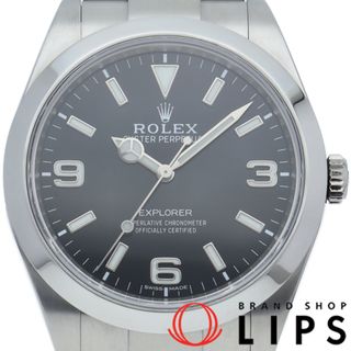 ロレックス(ROLEX)のロレックス エクスプローラー1 後期型 Explorer 1 214270(ﾗﾝﾀﾞﾑ) 箱 保証書 SS メンズ時計 ブラック 仕上げ済 美品 【中古】(その他)