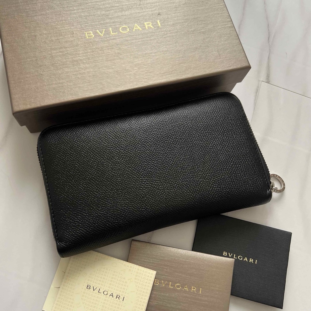 BVLGARI(ブルガリ)の412 極上美品 BVLGARI ブルガリ 長財布 ラウンドファスナー レディースのファッション小物(財布)の商品写真