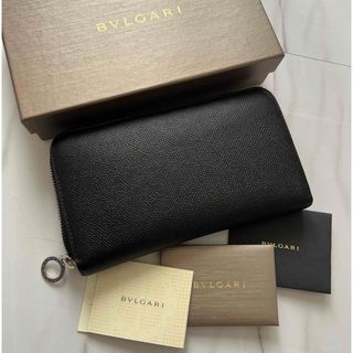 BVLGARI - 412 極上美品 BVLGARI ブルガリ 長財布 ラウンドファスナー