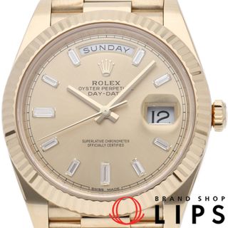 ロレックス(ROLEX)のロレックス デイデイト 40 ウォッチ 10Pバケットダイヤ Day-Date 40
 228238A(ﾗﾝﾀﾞﾑ） 箱 保証書 K18YG メンズ時計 シャンパンカラー 仕上げ済 美品 【中古】(その他)