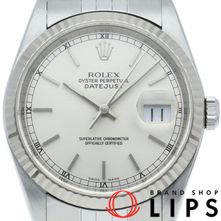 ロレックス(ROLEX)のロレックス デイトジャスト メンズ時計 Datejust Mens 16234(Y) K18WG/SS メンズ時計 シルバー 仕上げ済 2002年 美品 【中古】(その他)