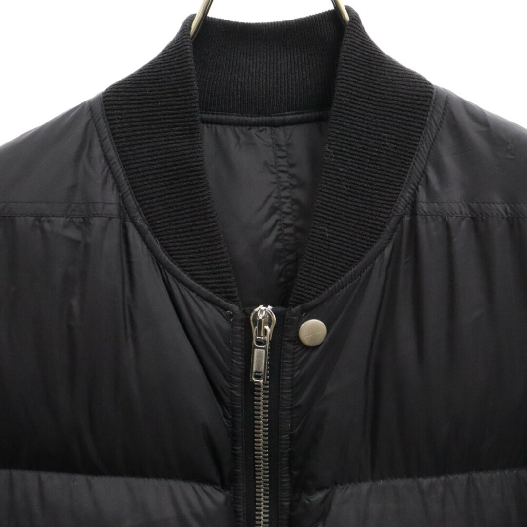 Rick Owens(リックオウエンス)のRick Owens リックオウエンス 19AW LARRY Flight Jacket フライトジャケット ダウンジャケット ブラック RU19F-4788-NZD3 メンズのジャケット/アウター(ダウンジャケット)の商品写真