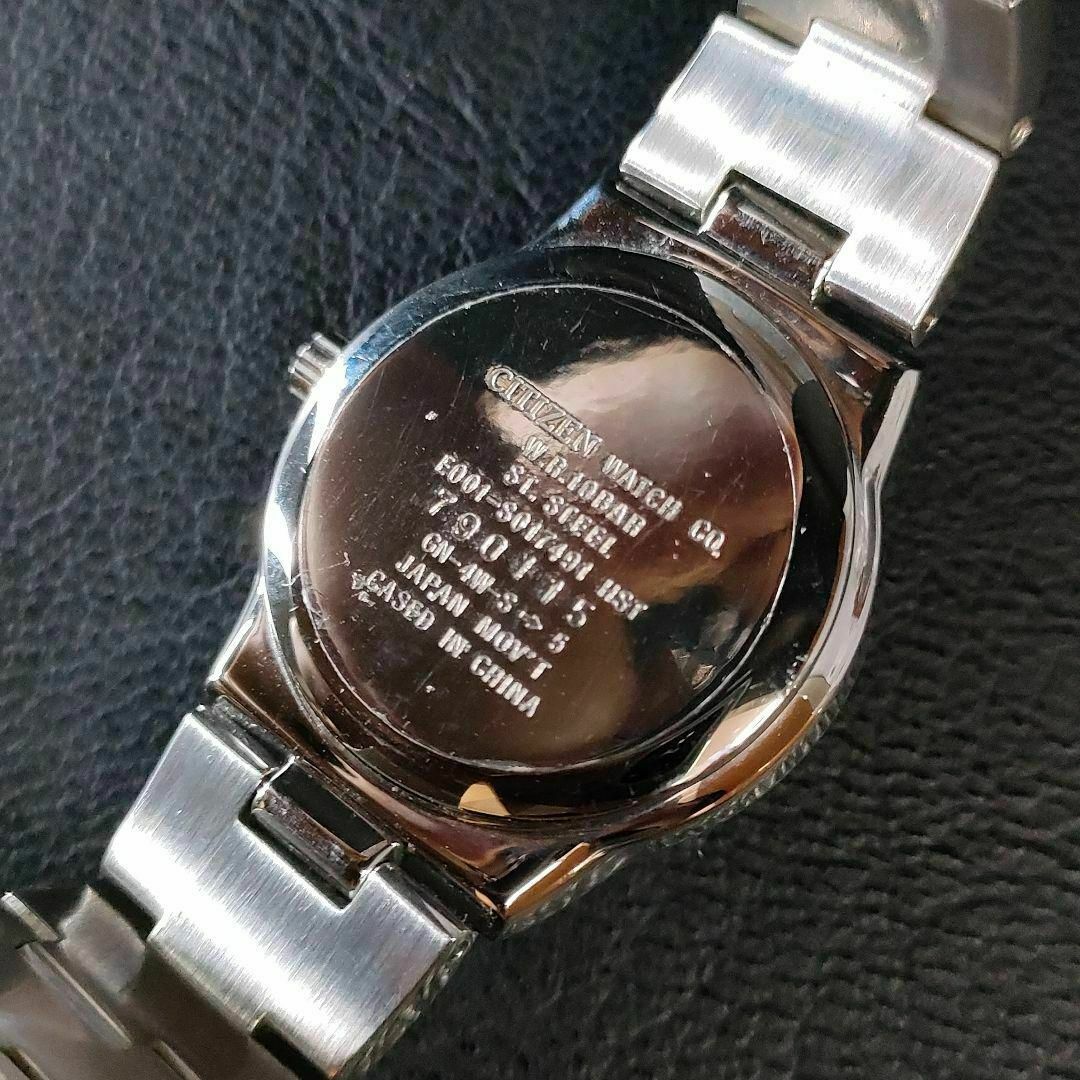 美品【稼働品】CITIZEN シチズンウィッカ シェル文字盤 シルバー