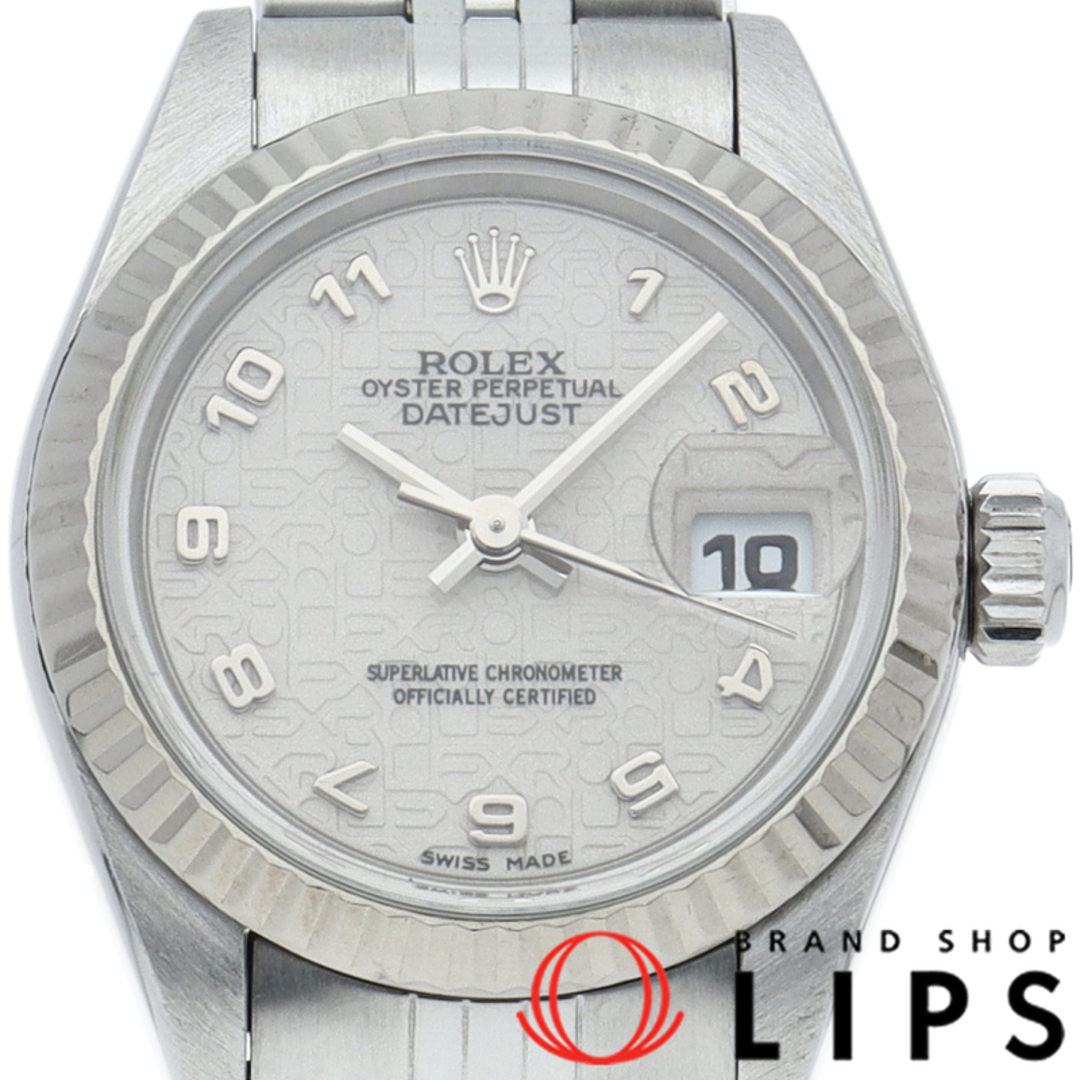 ROLEX(ロレックス)のロレックス デイトジャスト レディース時計 コンピューター Datejust Ladies 69174(U) 箱 K18WG/SS レディース時計 シルバー 仕上げ済 1997年 美品 【中古】 レディースのファッション小物(腕時計)の商品写真