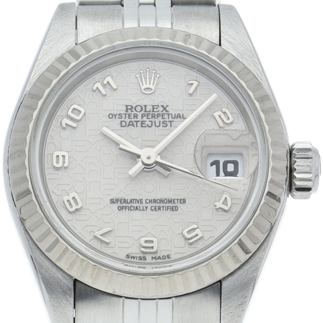 ROLEX(ロレックス)のロレックス デイトジャスト レディース時計 コンピューター Datejust Ladies 69174(U) 箱 K18WG/SS レディース時計 シルバー 仕上げ済 1997年 美品 【中古】 レディースのファッション小物(腕時計)の商品写真