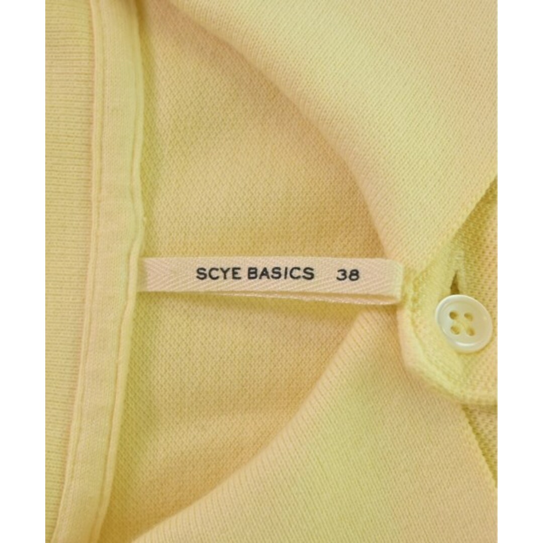 SCYE BASICS(サイベーシックス)のSCYE BASICS サイベーシックス ポロシャツ 38(M位) 黄 【古着】【中古】 メンズのトップス(ポロシャツ)の商品写真