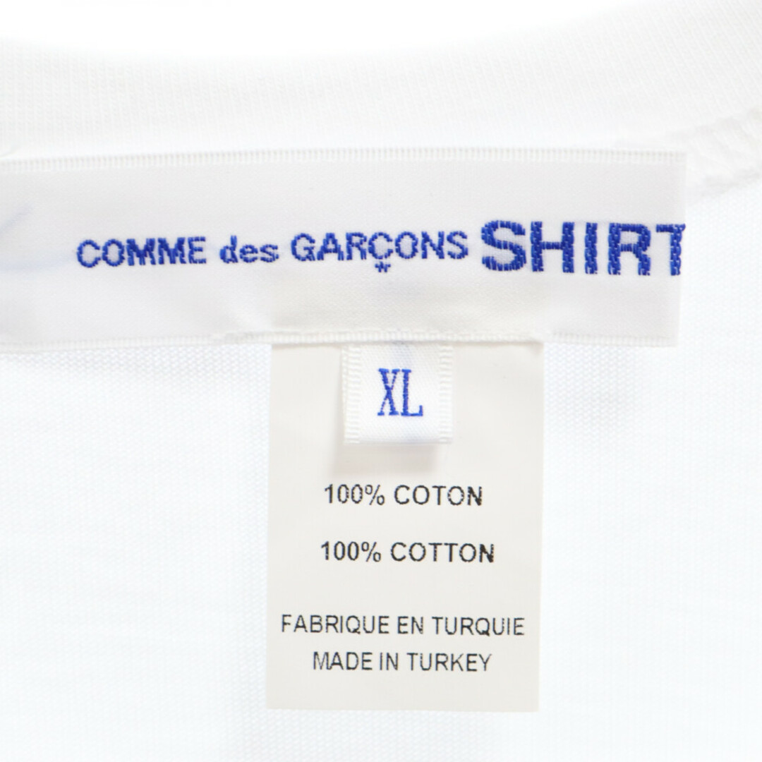 COMME des GARCONS(コムデギャルソン)のCOMME des GARCONS コムデギャルソン FRESH FRESH PRINT TEE フロントプリント半袖Tシャツ ホワイト FK-T006 メンズのトップス(Tシャツ/カットソー(半袖/袖なし))の商品写真