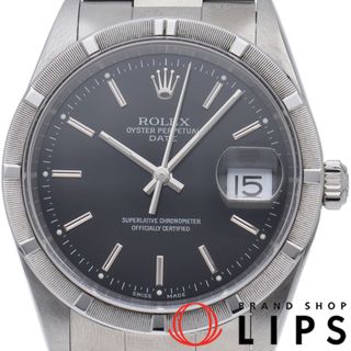 ロレックス(ROLEX)のロレックス オイスター パーペチュアル デイト Oyster Perpetual Date 15210(K) 箱 保証書 SS メンズ時計 ブラック 仕上げ済 2001年 美品 【中古】(その他)