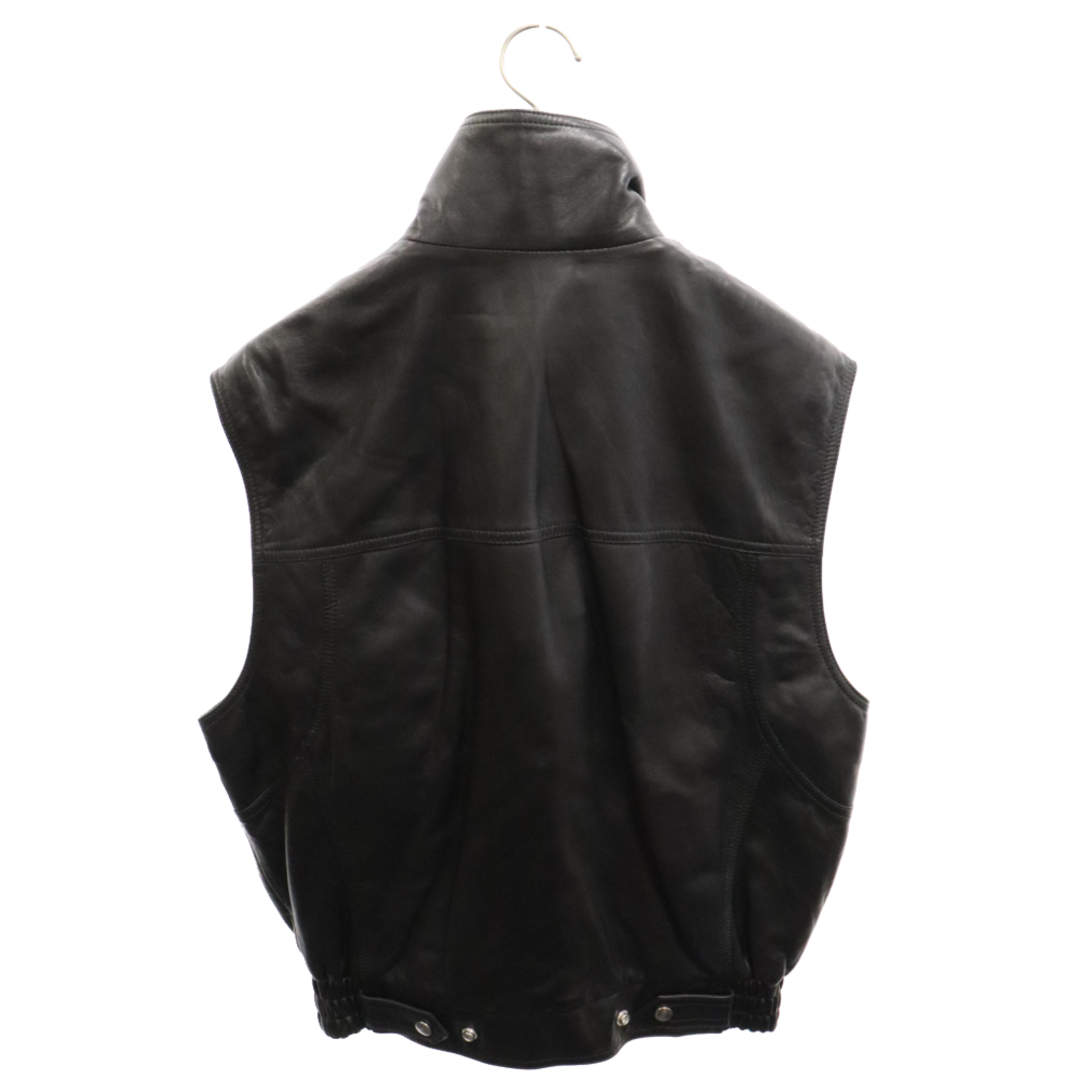 celine(セリーヌ)のCELINE セリーヌ 22AW SLEEVELESS JACKET IN SOFT LAMBSKIN 2EC49280D ソフトラムスキン ノースリーブ レザー ジャケット ブラック メンズのジャケット/アウター(フライトジャケット)の商品写真