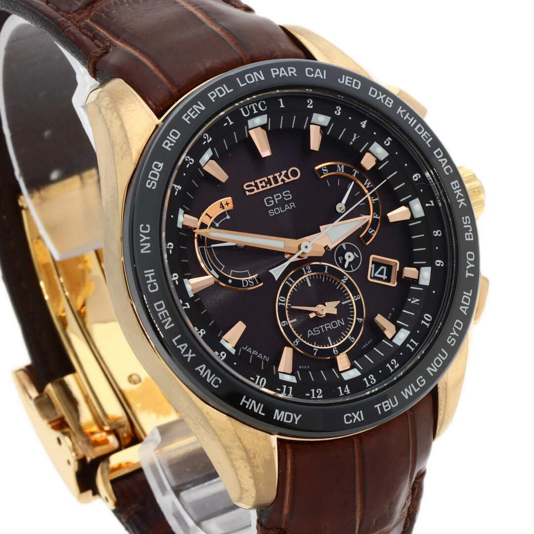 SEIKO(セイコー)のSEIKO SBXB060 8X53-0AF0-2 アストロン  ノバク ジョコビッチコラボ 3000本限定 腕時計 GP 革 メンズ メンズの時計(腕時計(アナログ))の商品写真