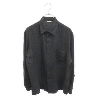 AURALEE - AURALEE オーラリー 20AW SUPER LIGHT WOOL SHIRTS A20AS01OS ウール長袖シャツ ブラック