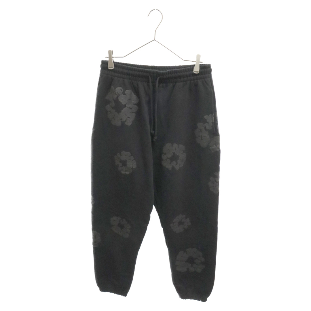 DENIM TEARS デニムティアーズ FLOWER PRINT SWEAT PANTS フラワープリント スウェットパンツ ブラック メンズのパンツ(その他)の商品写真