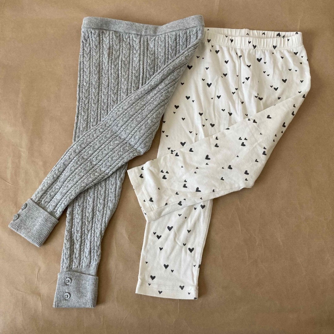 GAP(ギャップ)のBabyGAP レギンス　18-24month 90cm 2枚まとめ売り キッズ/ベビー/マタニティのキッズ服女の子用(90cm~)(パンツ/スパッツ)の商品写真