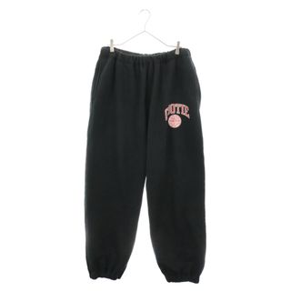 COOTIE クーティー 23SS Heavy Oz Sweat Easy Pants カレッジロゴ スウェットパンツ ブラック/レッド CTE-22A122