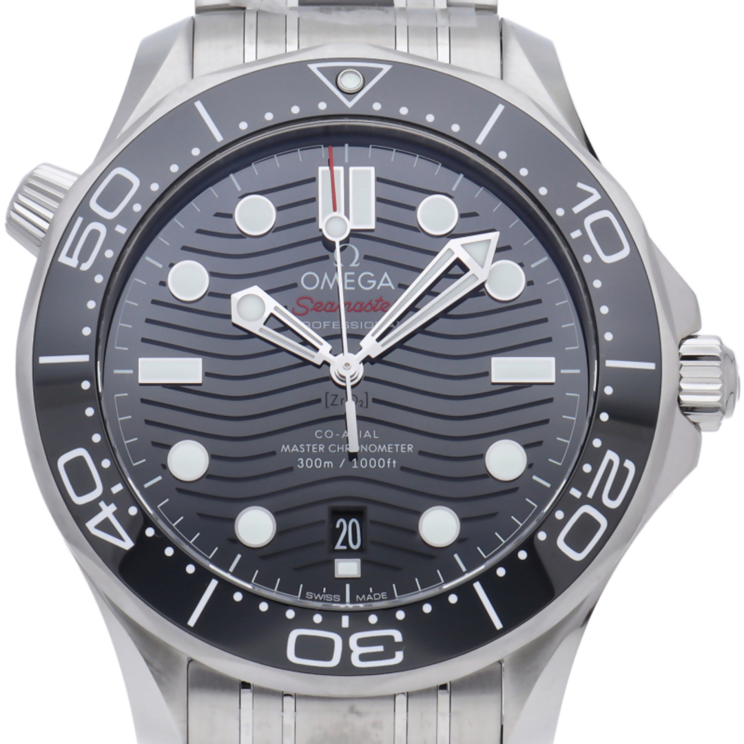 OMEGA(オメガ)のオメガ シーマスター ダイバー 300M コーアクシャル マスター クロノメーター 42mm Seamaster Diver 300M Co-Axial Master Chronometer 42mm 210.30.42.20.01.001 箱 保証書 SS メンズ時計 ブラック 美品 【新品】 メンズの時計(その他)の商品写真