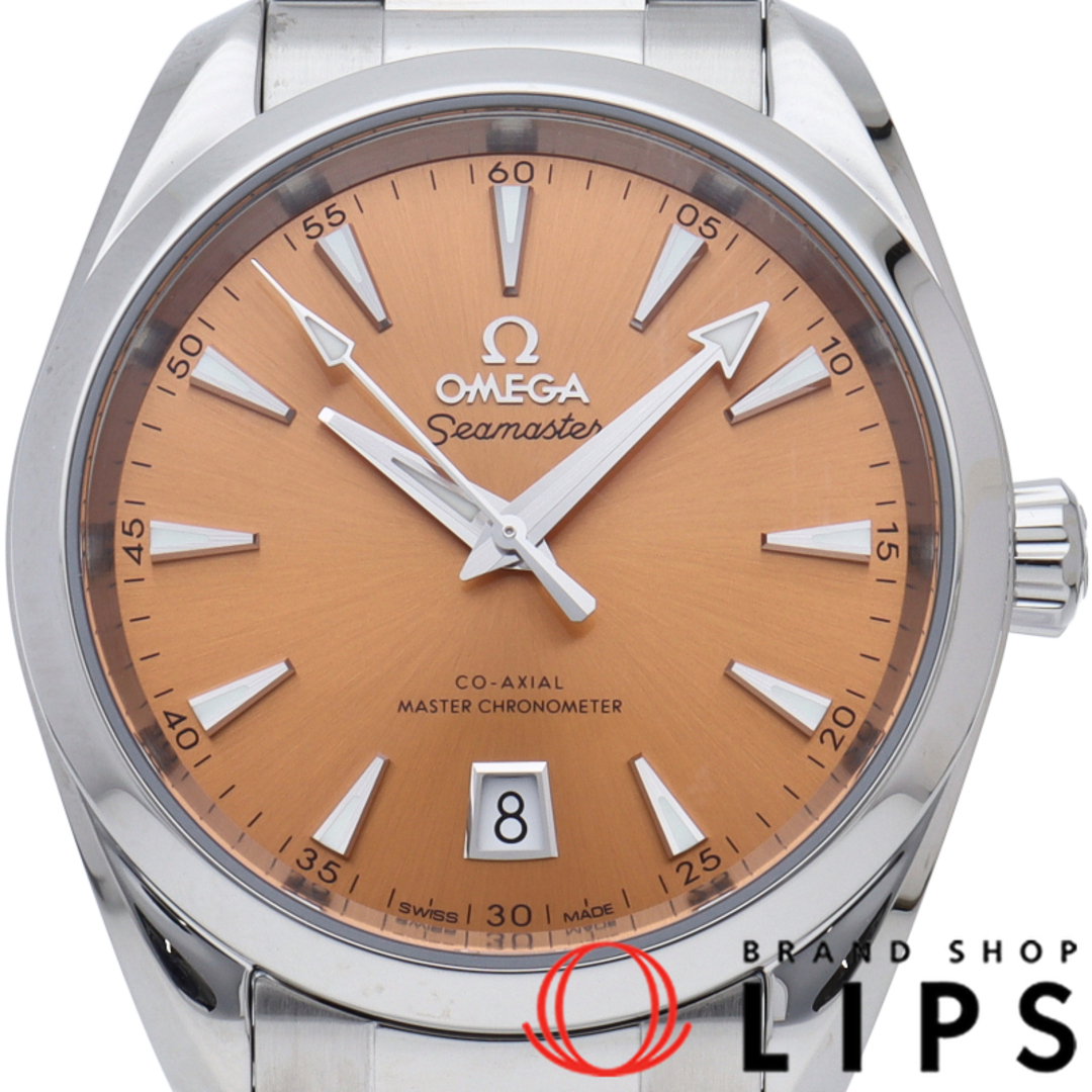 OMEGA(オメガ)のオメガ シーマスター アクアテラ シェード コーアクシャル 38mm Seamaster Aqua Terra Shades Co-Axial Master Chronometer 220.10.38.20.12.001 箱 保証書 SS メンズ時計 サフラン 美品 【新品】 メンズの時計(その他)の商品写真