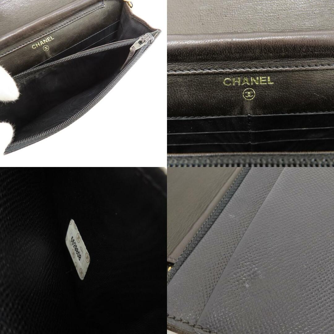 CHANEL(シャネル)のCHANEL チェーンウォレット ココマーク ゴールド金具 長財布（小銭入れあり） キャビアスキン レディース レディースのファッション小物(財布)の商品写真