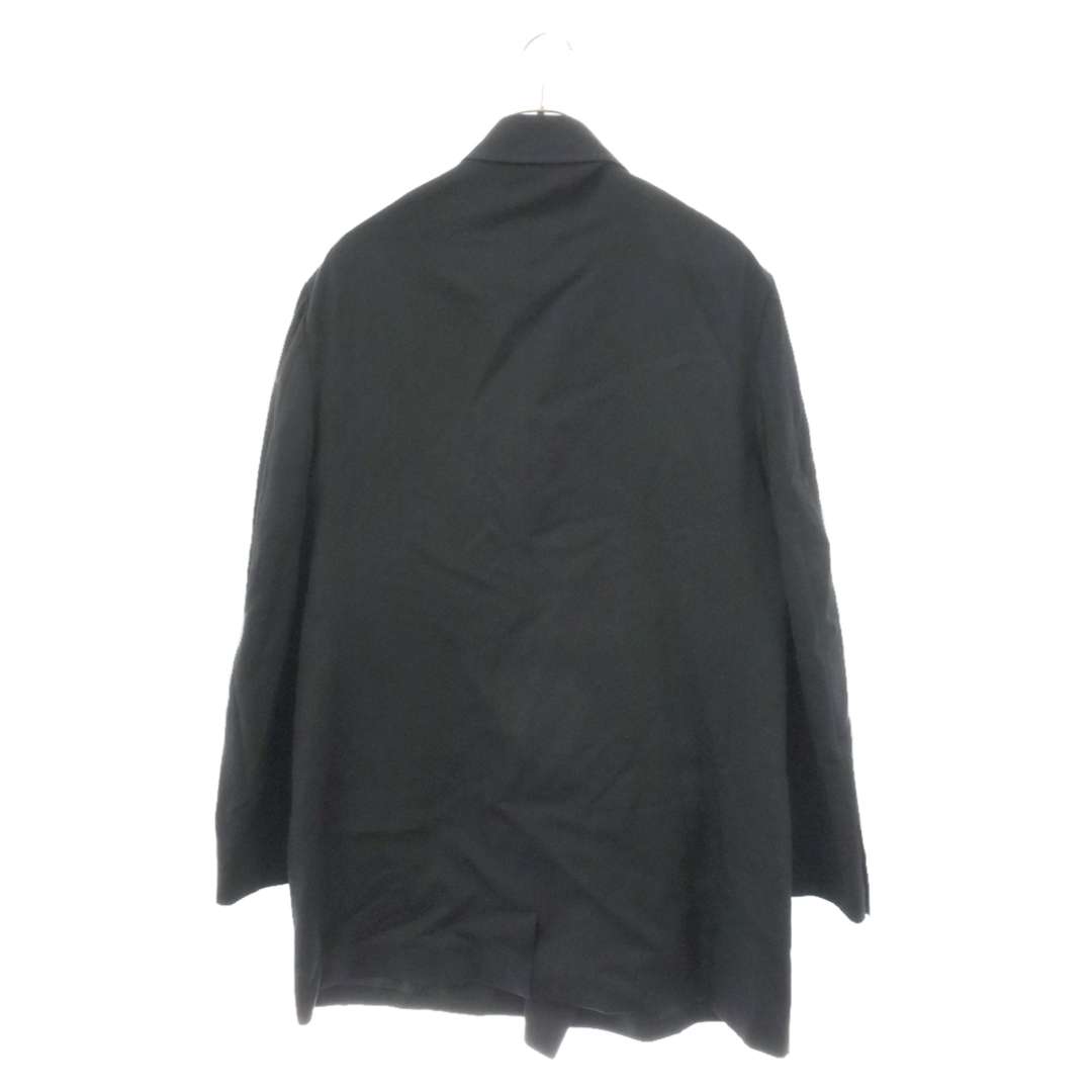 Yohji Yamamoto(ヨウジヤマモト)のYohji Yamamoto POUR HOMME ヨウジヤマモト プールオム 18AW Double Jacket Wrinkled Gabardine ギャバダブルジャケット ブラック HV-J12-100 メンズのジャケット/アウター(テーラードジャケット)の商品写真