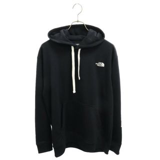 ザノースフェイス(THE NORTH FACE)のTHE NORTH FACE ザノースフェイス MESSAGE LOGO HOODIE 袖ロゴプリント フーディープルオーバーパーカー ブラック NT62237A(パーカー)