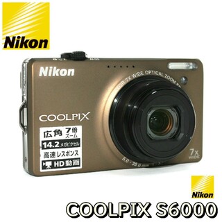 ニコン(Nikon)のNikon COOLPIX S6000 クールピクス コンデジ カメラ✨完動品✨(コンパクトデジタルカメラ)