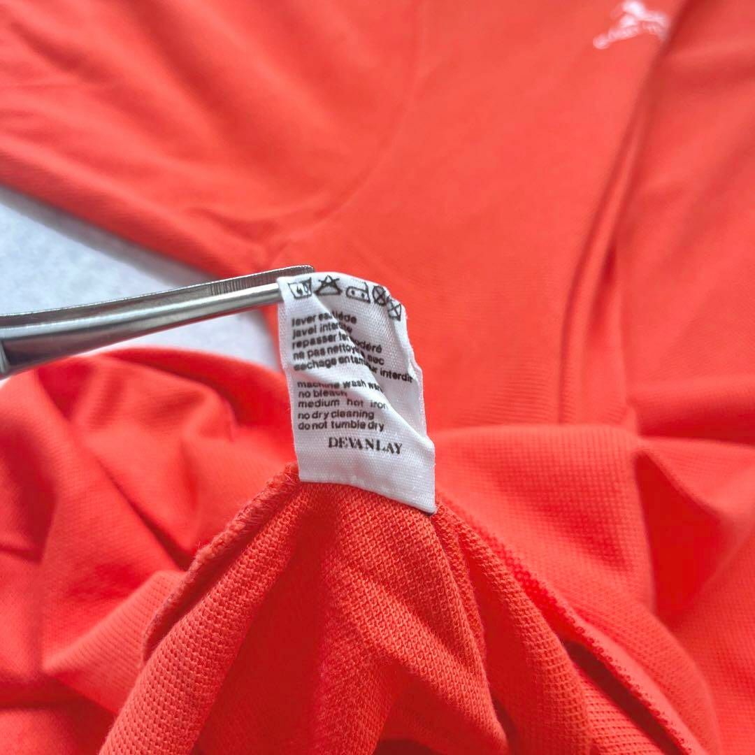 LACOSTE(ラコステ)の【ラコステ】サイズ6→2XL 刺繍ワニロゴ オーバーサイズ ポロシャツ オレンジ メンズのトップス(ポロシャツ)の商品写真