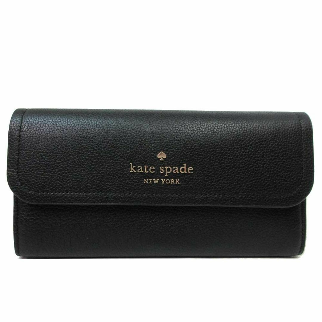 kate spade new york(ケイトスペードニューヨーク)の【新品】ケイトスペード 財布 長財布 KB014 001 (ブラック) kate spade ロージー レザー ラージ フラップ ウォレット かぶせ蓋 アウトレット レディース レディースのファッション小物(財布)の商品写真