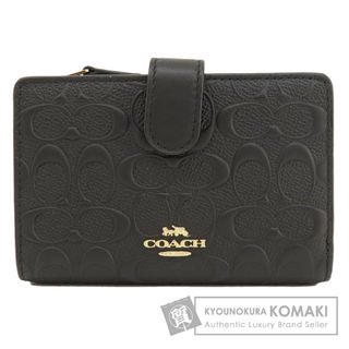 コーチ(COACH)のCOACH F67565 シグネチャー エンボス 二つ折り財布（小銭入れあり） レザー レディース(財布)