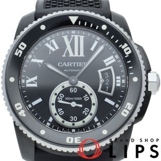 カルティエ(Cartier)のカルティエ カリブル ドゥ カルティエ ダイバー ウォッチ Calibre de Cartier Diver ADLC WSCA0006 箱 保証書 PVD/ラバー メンズ時計 ブラック 美品 【中古】(その他)