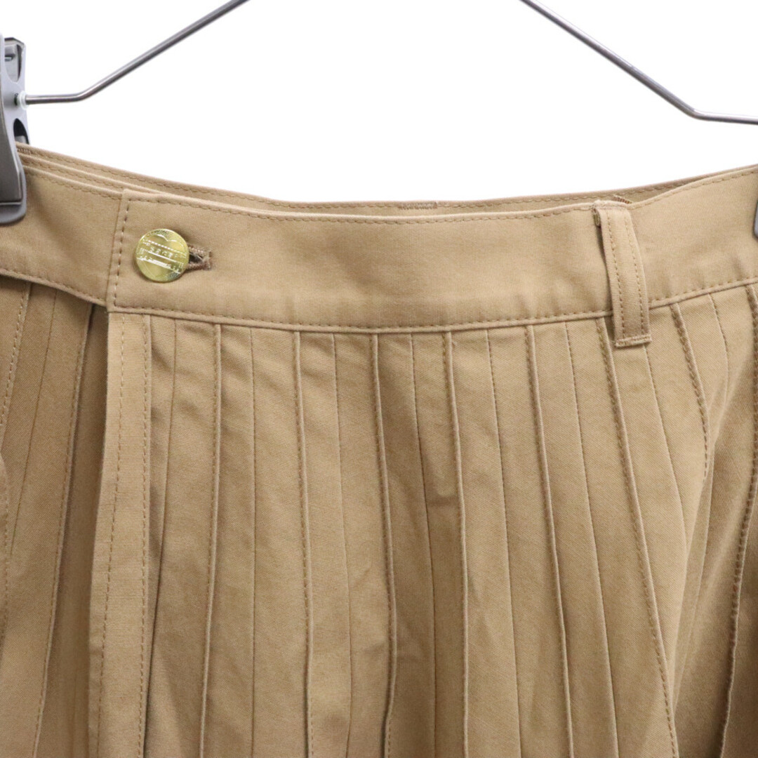 sacai(サカイ)のSacai サカイ 23AW×Carhartt Pleated Skirt カーハート プリーツロングスカート ベージュ レディース 23‐06744 レディースのスカート(ロングスカート)の商品写真