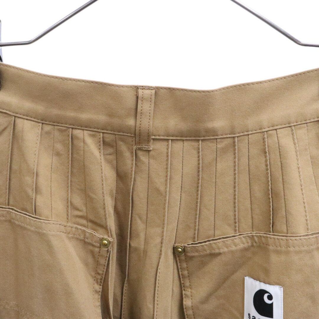 sacai(サカイ)のSacai サカイ 23AW×Carhartt Pleated Skirt カーハート プリーツロングスカート ベージュ レディース 23‐06744 レディースのスカート(ロングスカート)の商品写真