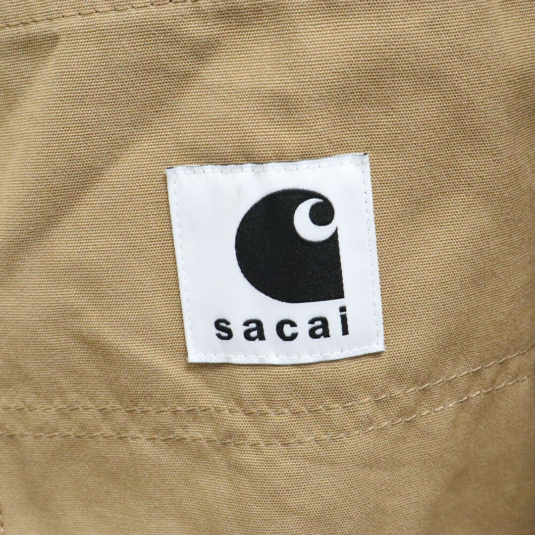 sacai(サカイ)のSacai サカイ 23AW×Carhartt Pleated Skirt カーハート プリーツロングスカート ベージュ レディース 23‐06744 レディースのスカート(ロングスカート)の商品写真