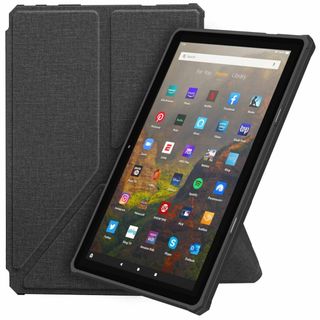 【色:布紋　ブラック】Fire HD 10 ケース 2023 Dadanism (タブレット)