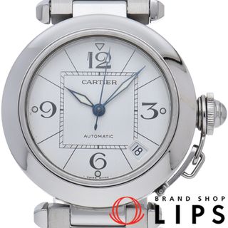 カルティエ(Cartier)のカルティエ パシャ C ウォッチ 35mm Pasha C Date W31074M7 保証書 SS ユニセックス時計 ホワイト 仕上げ済 美品 【中古】(腕時計)