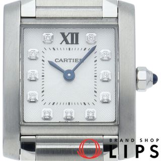 カルティエ(Cartier)のカルティエ タンク フランセーズ SM 11Pダイヤ Tank Francaise SM WE110006 箱 保証書 SS レディース時計 シルバー 仕上げ済 美品 【中古】(腕時計)