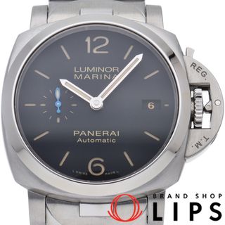 パネライ(PANERAI)のパネライ ルミノール マリーナ 1950 3デイズ アッチャイオ Luminor Marina 1950 PAM00722 箱 保証書 SS メンズ時計 ブラック 仕上げ済 美品 【中古】(その他)