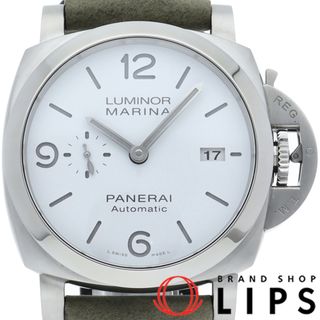 パネライ(PANERAI)のパネライ ルミノール マリーナ 44mm Luminor Marina 44mm PAM01314 箱 保証書 バンド SS/革 メンズ時計 ホワイト 美品 【新品】(その他)