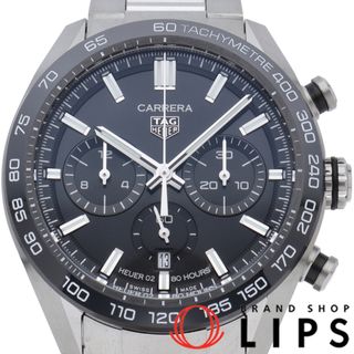 タグホイヤー(TAG Heuer)のタグ・ホイヤー カレラ キャリバー ホイヤー 02 スポーツ クロノグラフ Carrera Calibre 02 Sports Chronograph CBN2A1B.BA0643 箱 保証書 SS メンズ時計 ブラック 美品 【中古】(その他)