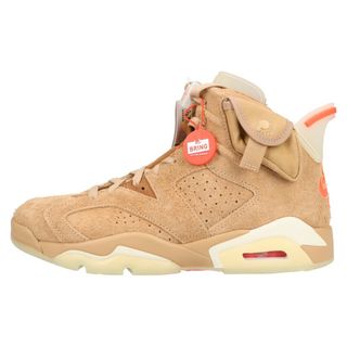 ナイキ(NIKE)のNIKE ナイキ ×TRAVIS SCOTT AIR JORDAN 6 RETRO SP BRITISH KAHKI DH0690-200 トラヴィススコット エアジョーダン6 レトロ ブリティッシュカーキ ハイカットスニーカー(スニーカー)