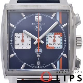 タグホイヤー(TAG Heuer)のタグ・ホイヤー モナコ キャリバー ホイヤー 02 クロノグラフ ガルフ スペシャル エディション Monaco Calibre Heuer02 Chronograph Gulf Special Edition CBL2115.FC6494 箱 保証書 SS/革 メンズ時計 ブルー 美品 【中古】(その他)