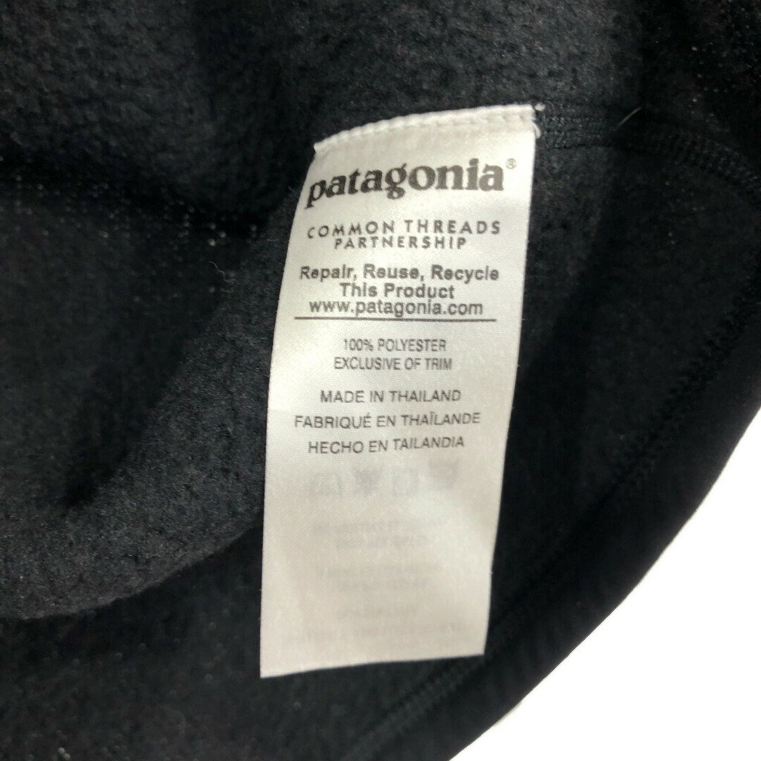 patagonia(パタゴニア)のpatagonia パタゴニア ハーフジップ ベターセーター フリースジャケット ブラック (メンズ M) 中古 古着 Q6693 メンズのジャケット/アウター(その他)の商品写真