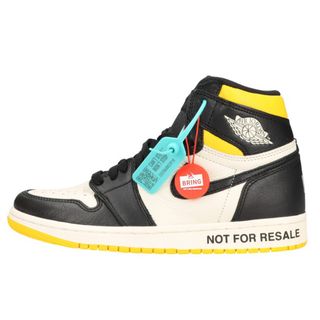 ナイキ(NIKE)のNIKE ナイキ AIR JORDAN 1 RETRO HIGH NOT FOR RESALE Varsity Maize エアジョーダンワンレトロ ノットフォーリセール ハイカットスニーカー US7.5/25.5cm 861428-107(スニーカー)