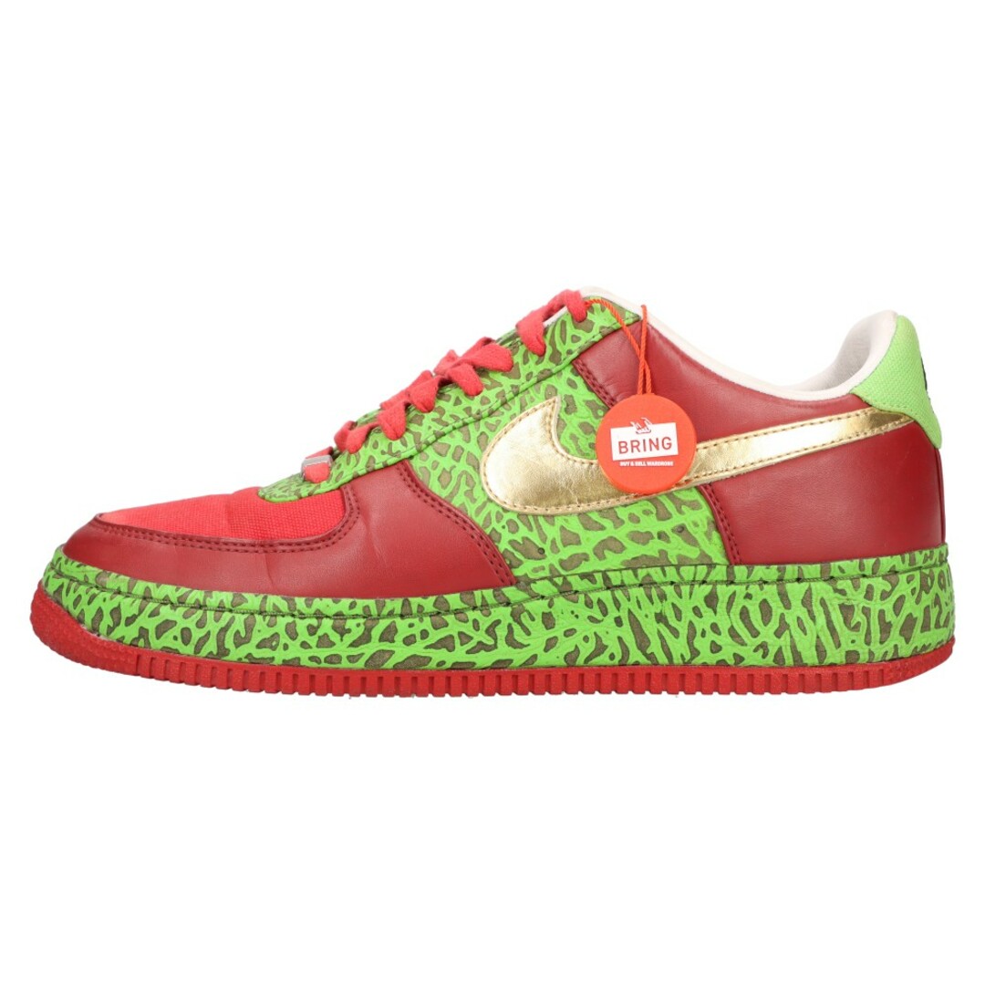 NIKE(ナイキ)のNIKE ナイキ AIR FORCE 1 LOW SUPREME I/O QUESTLOVE 318931-671 エアフォース 1 クエストラブ ローカットスニーカー レッド/グリーン US9/27cm メンズの靴/シューズ(スニーカー)の商品写真