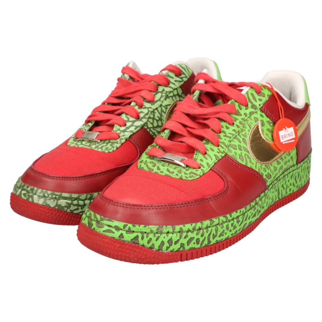 NIKE(ナイキ)のNIKE ナイキ AIR FORCE 1 LOW SUPREME I/O QUESTLOVE 318931-671 エアフォース 1 クエストラブ ローカットスニーカー レッド/グリーン US9/27cm メンズの靴/シューズ(スニーカー)の商品写真